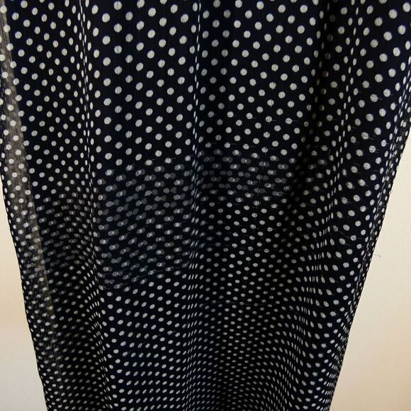💜 3/$30 6/$50 1 11 Tylho Navy White Polka Dot Large Dress - Flawed Print - Picture 11 of 14
